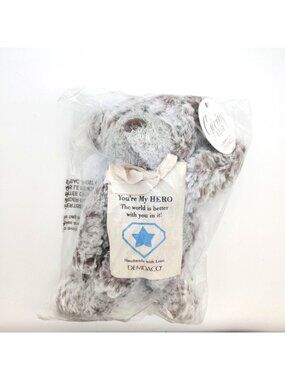 DEMDACO Giving Bear Plush You’re My Hero Stuffed Animal Gift 6 Inch